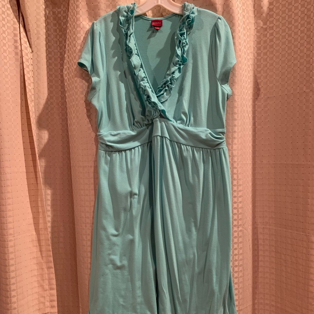 Women’s Merona Ruffle Neck Dress - Picture 2 of 6
